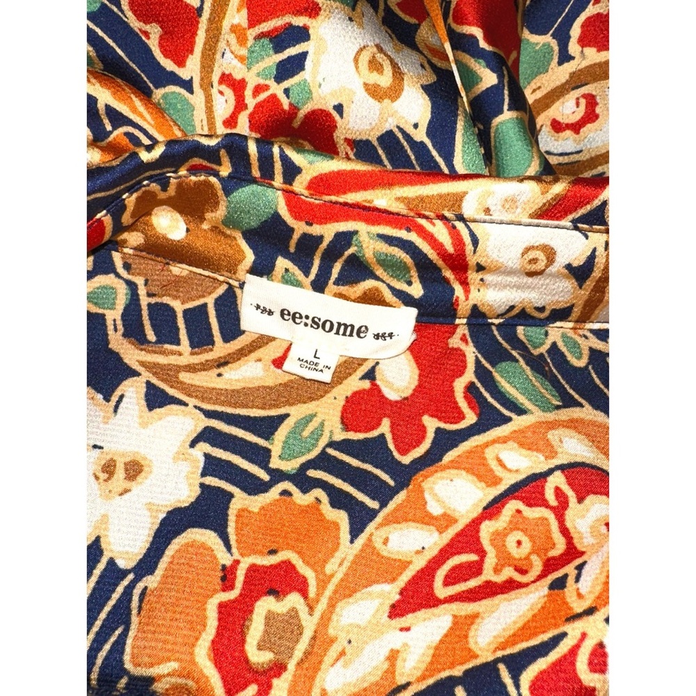 EE:Some Floral Paisley Print Women's Top - Multicolor - Picture 6 of 7